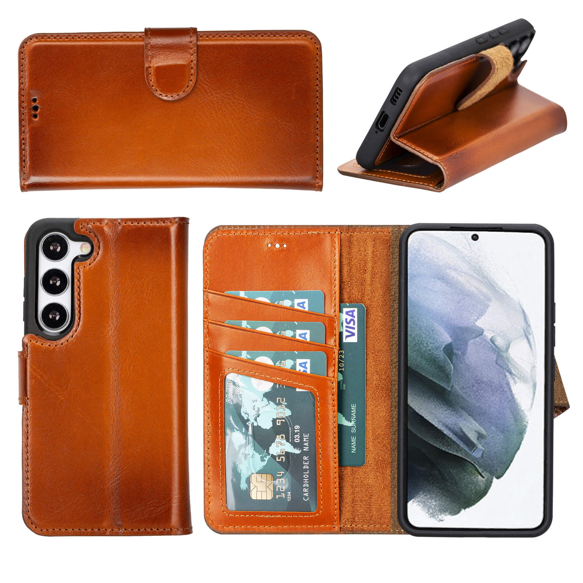 Samsung Galaxy S23 Leather Wallet Case