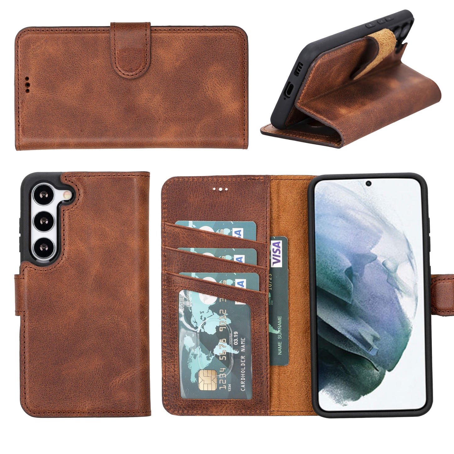 Samsung Galaxy S23 Leather Wallet Case