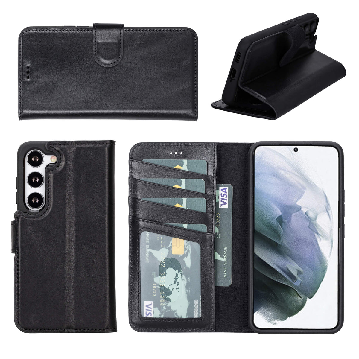 Samsung Galaxy S23 Plus Leather Wallet Case