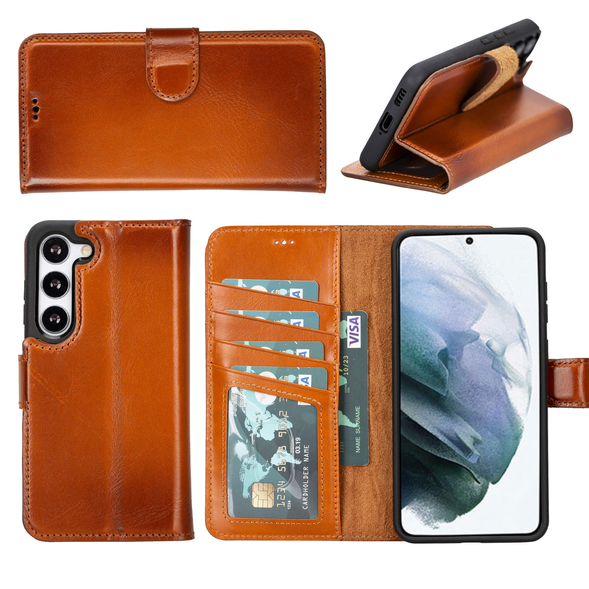 Samsung Galaxy S23 Plus Leather Wallet Case