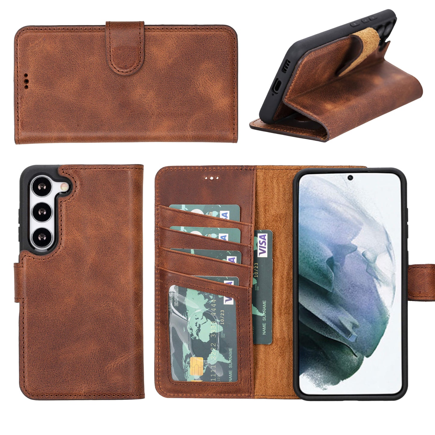 Samsung Galaxy S23 Plus Leather Wallet Case