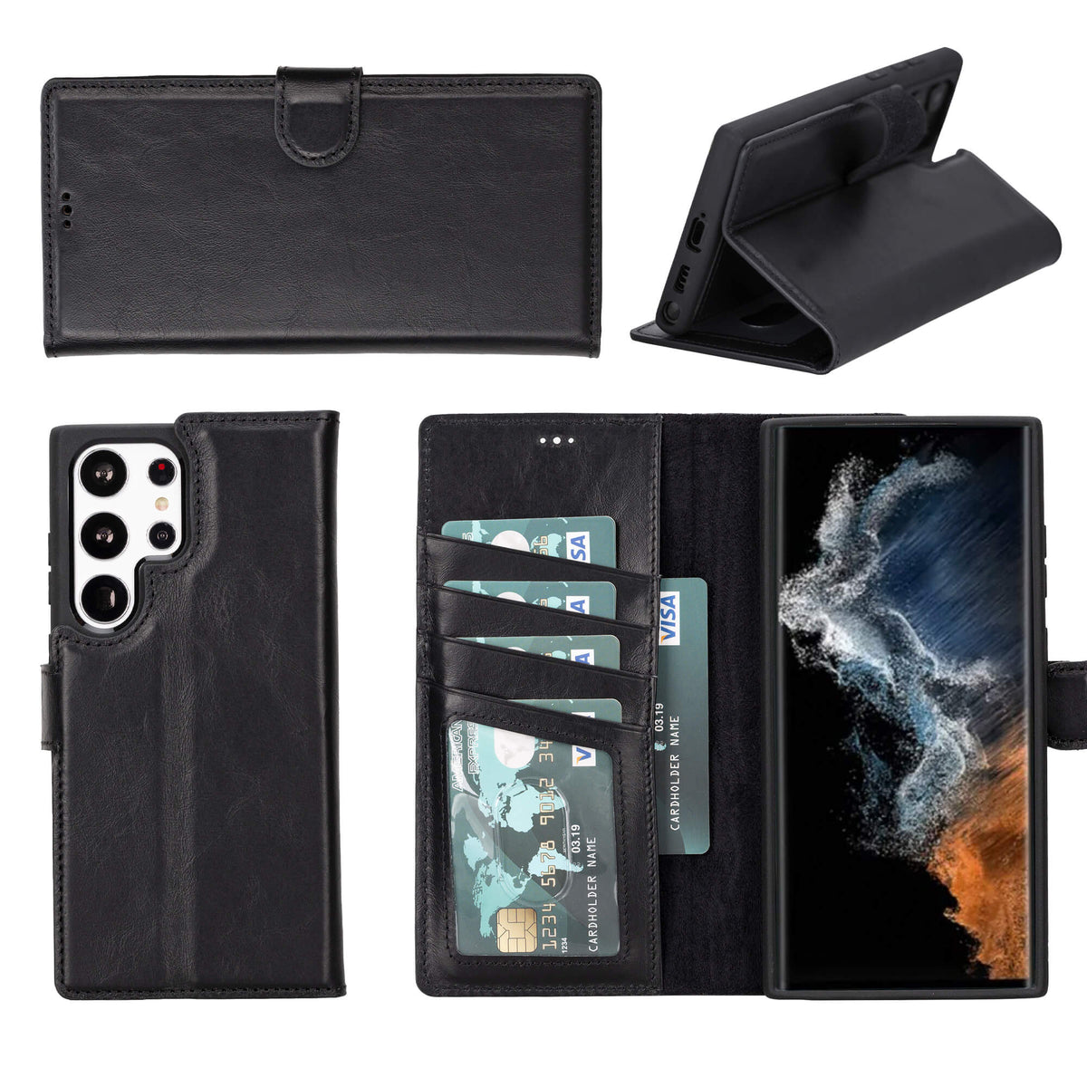 Samsung Galaxy S23 Ultra Leather Wallet Case
