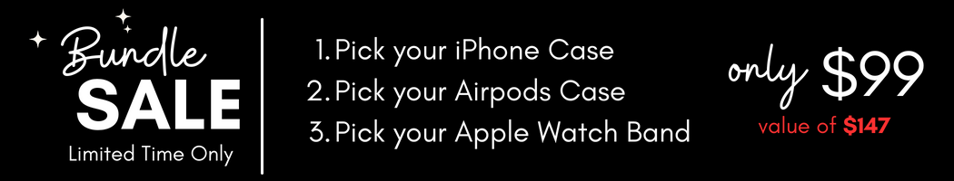 iPhone Case + Airpods Case + Apple Watch Band