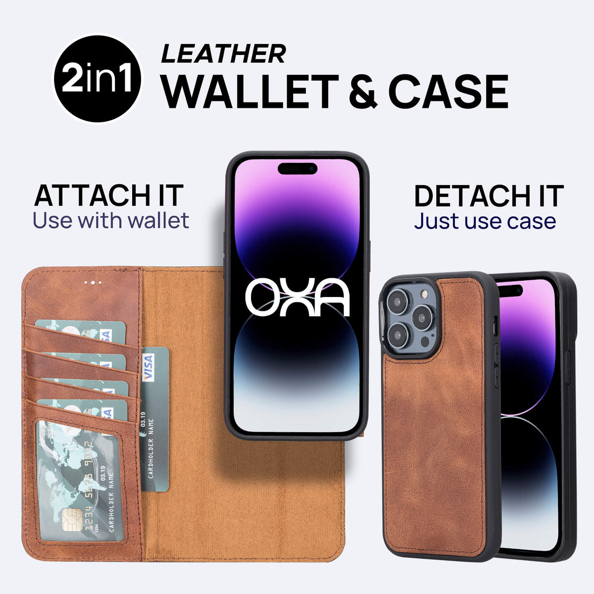 iPhone 11 Pro Max Leather Wallet Case