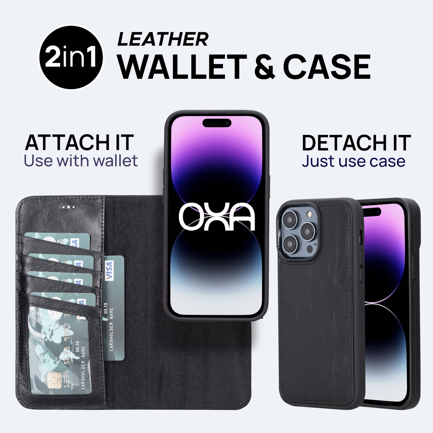 iPhone 12 Pro Max Leather Wallet Case