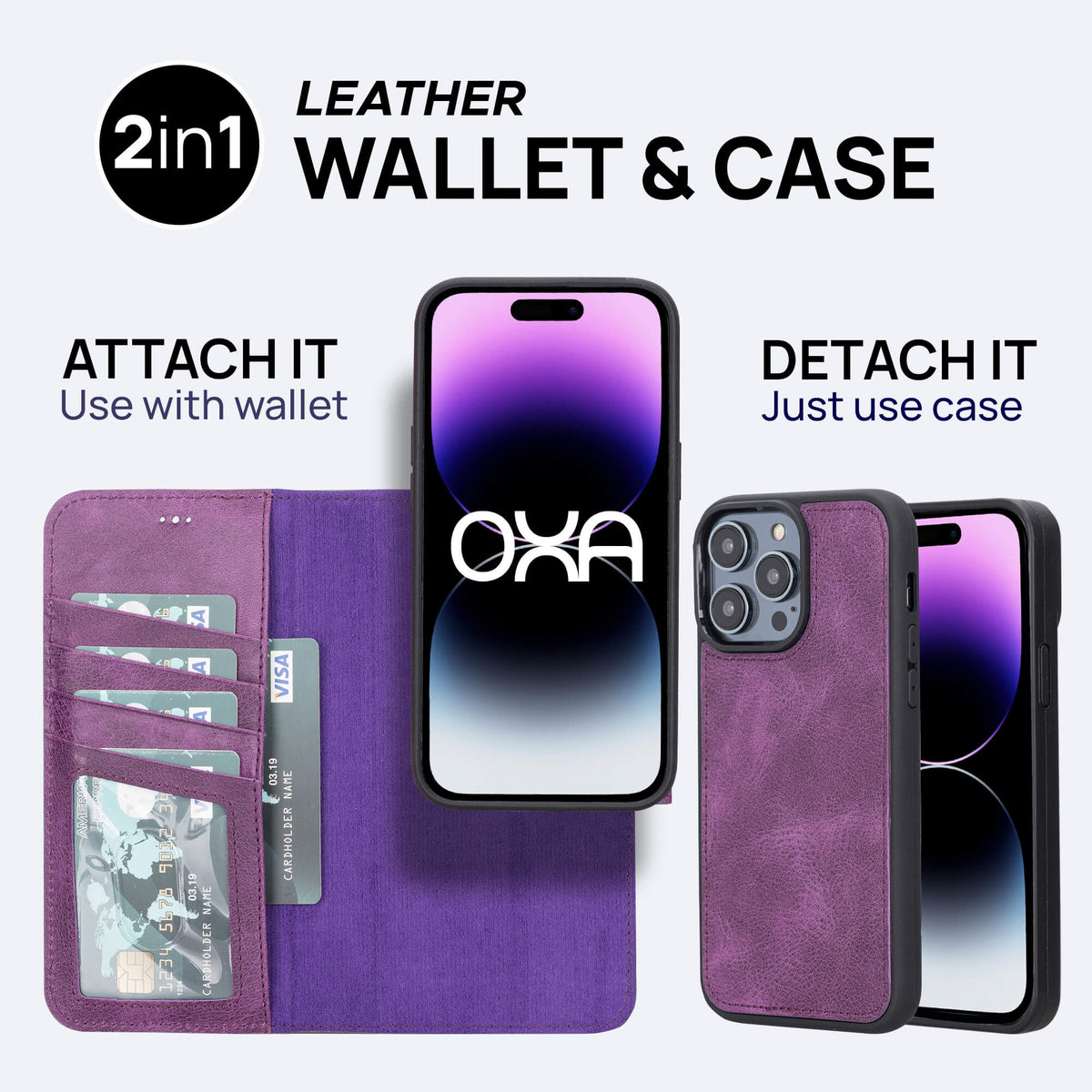iPhone 12 Pro Max Leather Wallet Case