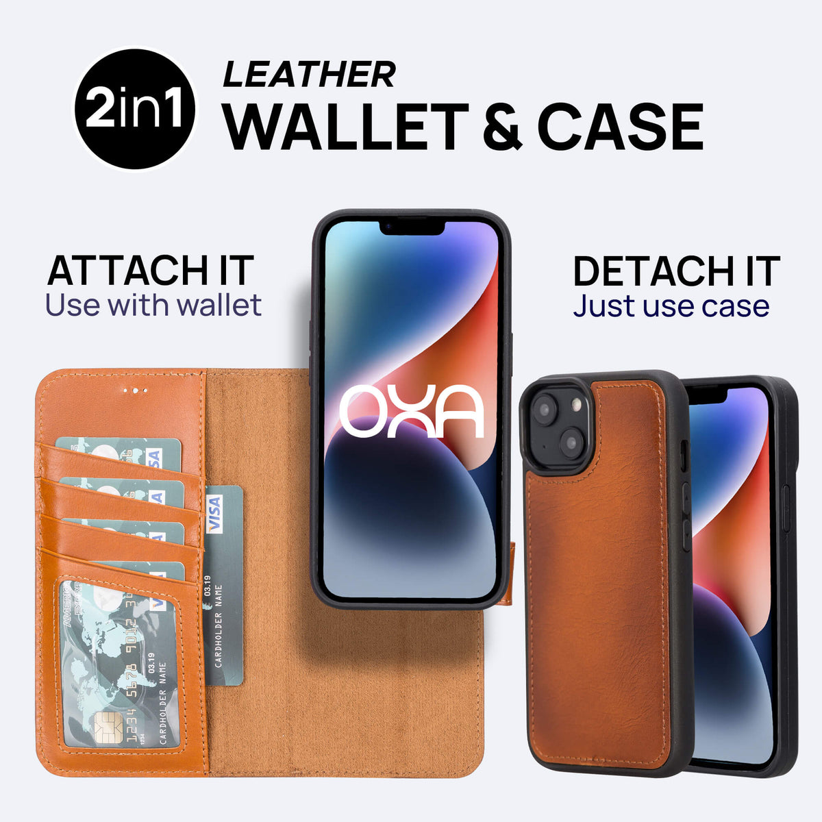 iPhone 12 Leather Wallet Case