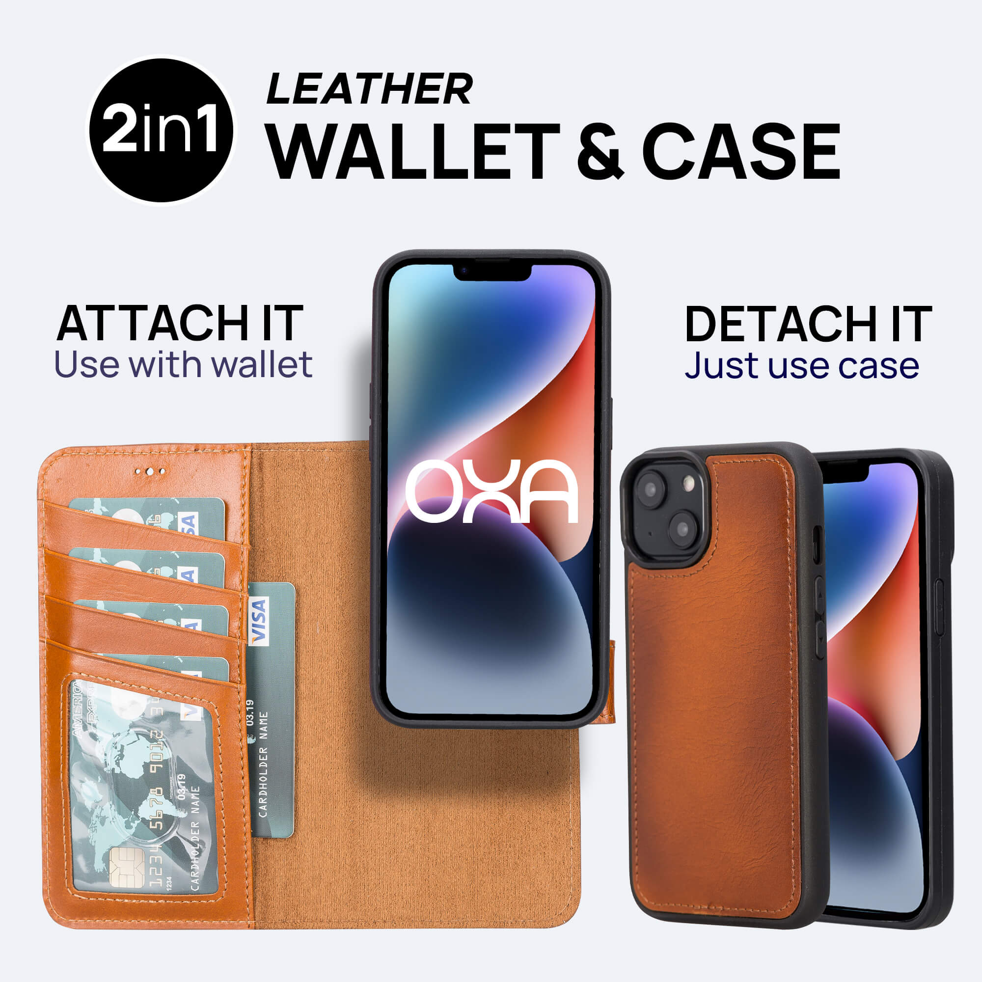 Leather Wallet Case for iPhone 13 Mini - Oxa – Oxa Leather