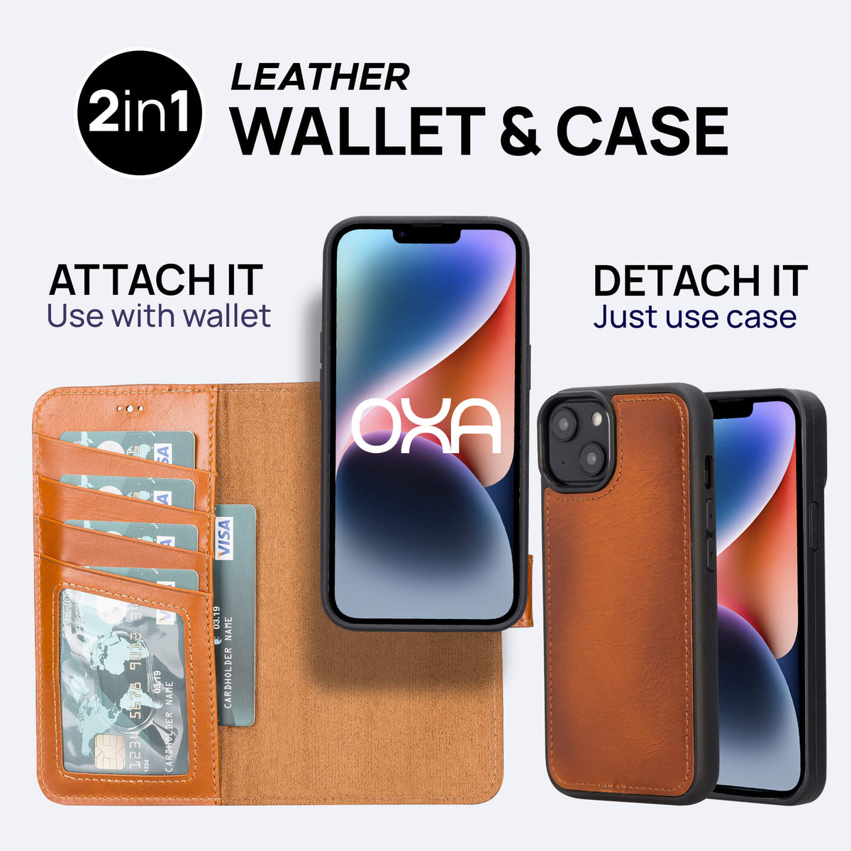iPhone 13 Mini Leather Wallet Case