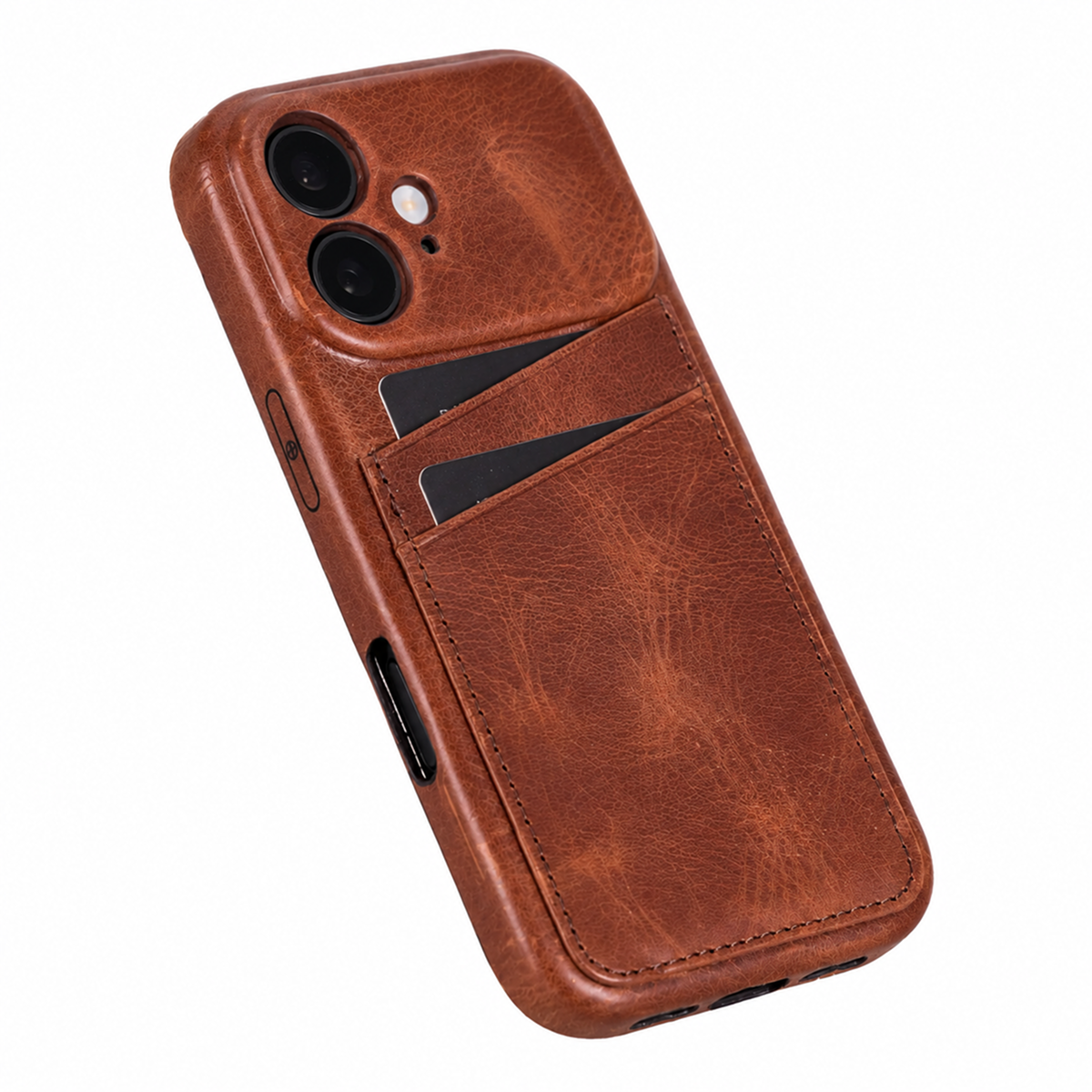 iPhone 17 Leather Case with Card Holder