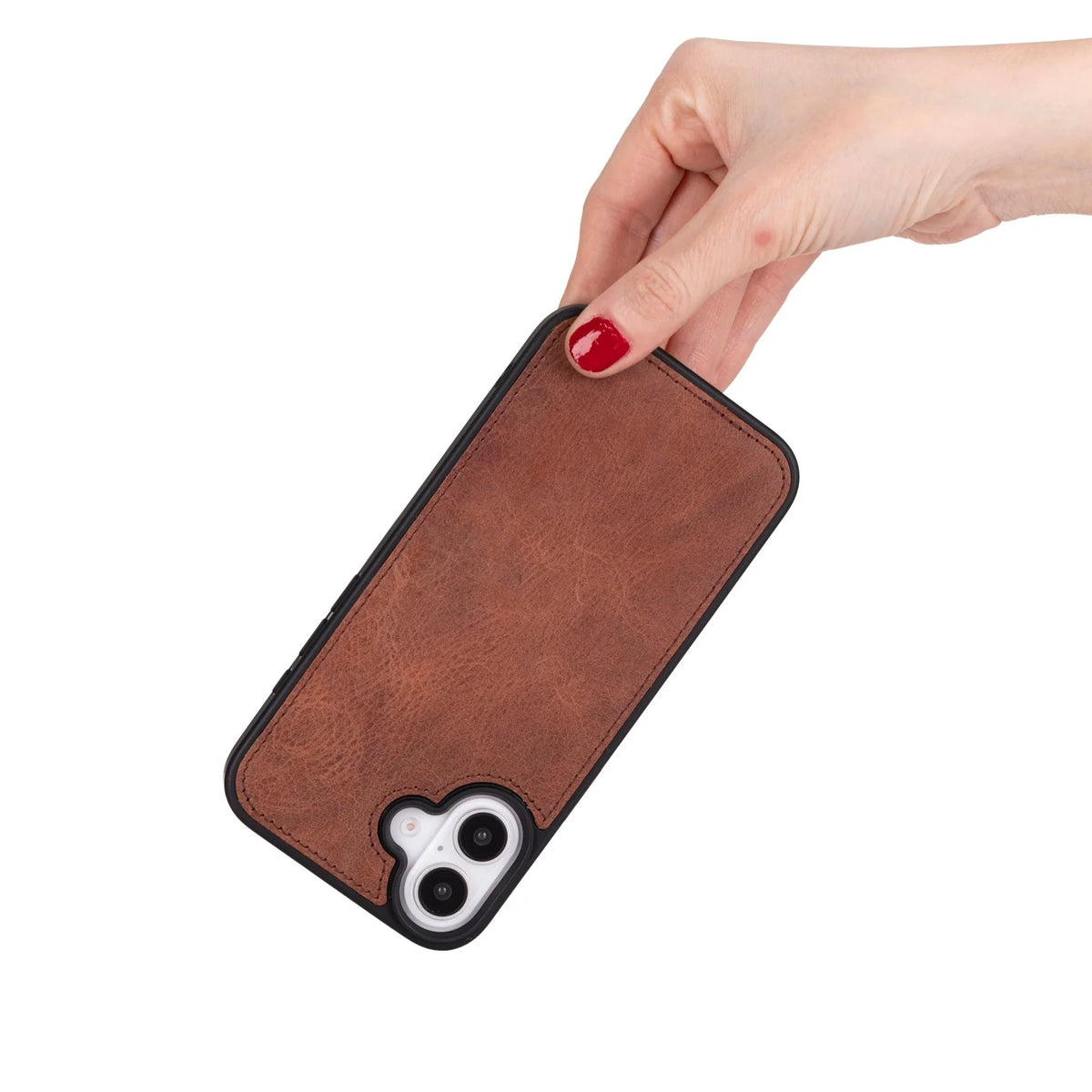 iPhone 16 Leather Double Wallet Case