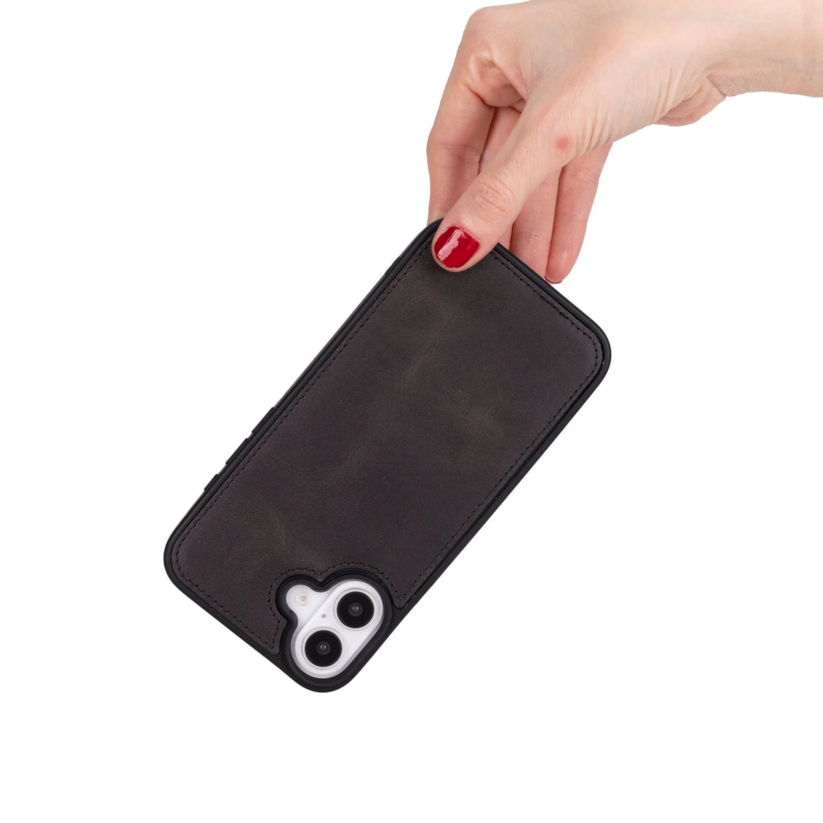 iPhone 16 Leather Double Wallet Case