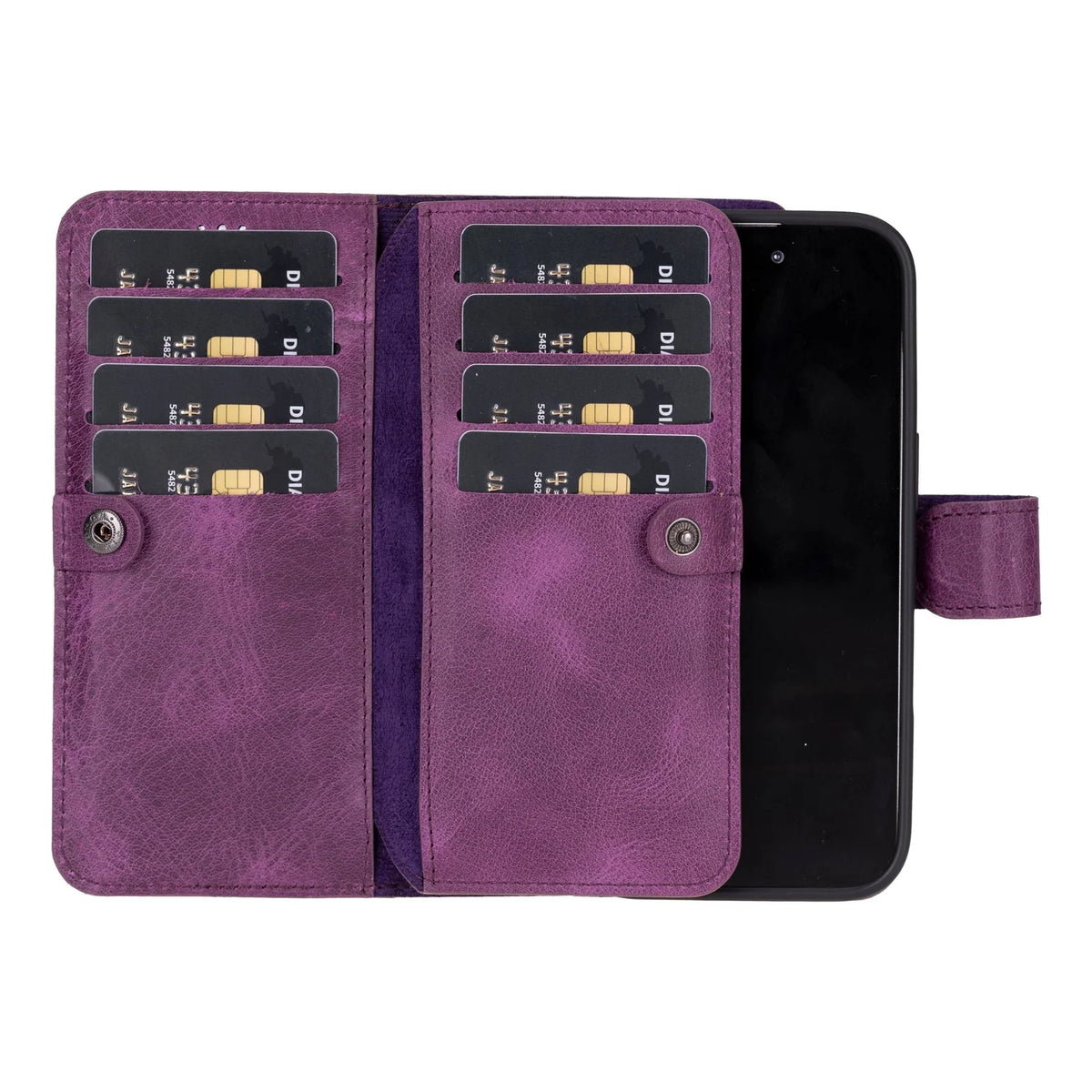 iPhone 16 Leather Double Wallet Case