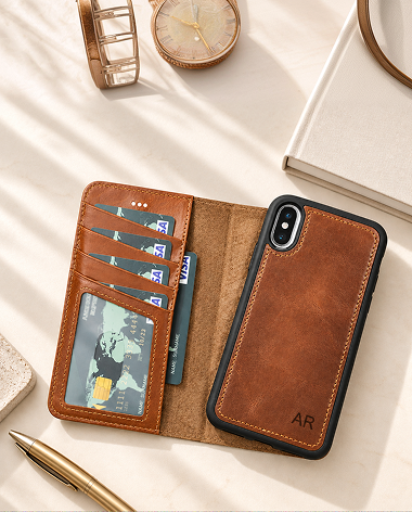iPhone 12 Pro Max Leather Case with Card Holder
