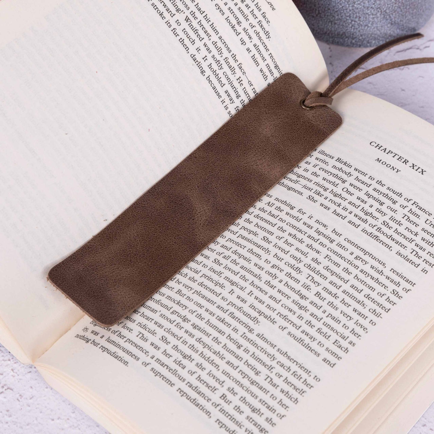 Leather Bookmark - OXA