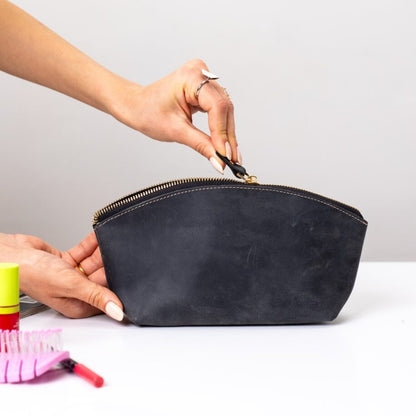 Leather Makeup Bag