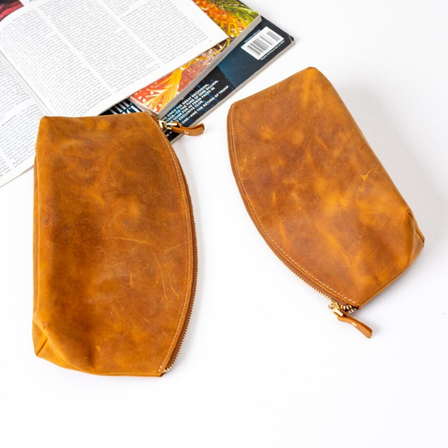 Leather Makeup Bag