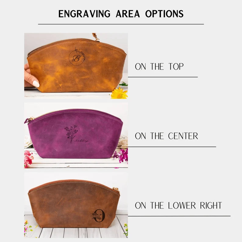 Leather Makeup Bag