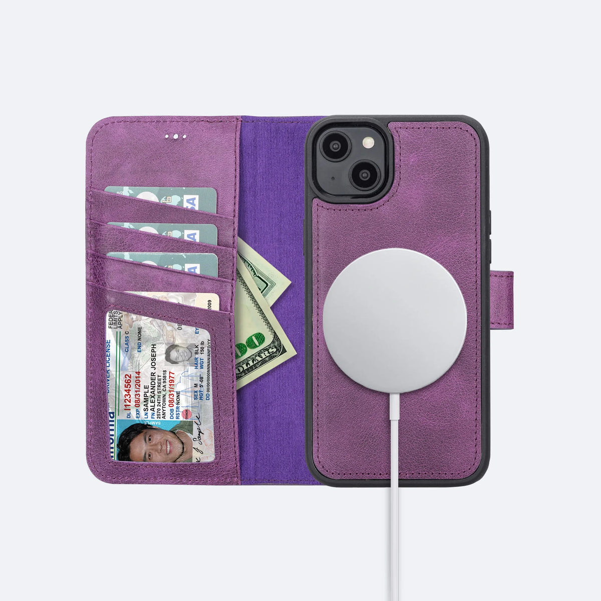 iPhone 12 Leather Wallet Case