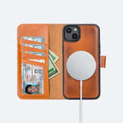 iPhone 15 Leather Wallet Case