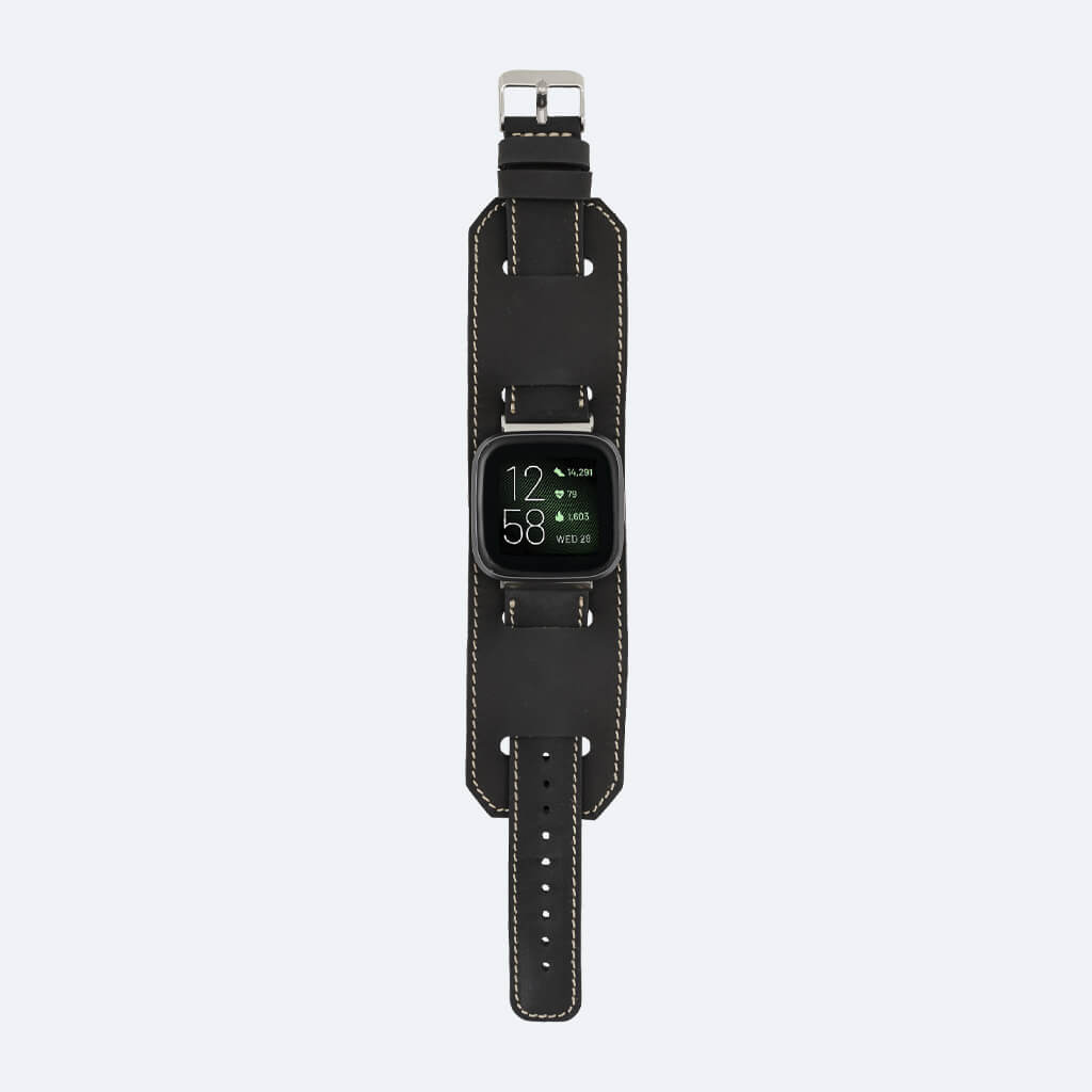 Best Cuff Leather Watch Band for Fitbit Versa 3 / 2 - Oxa 3