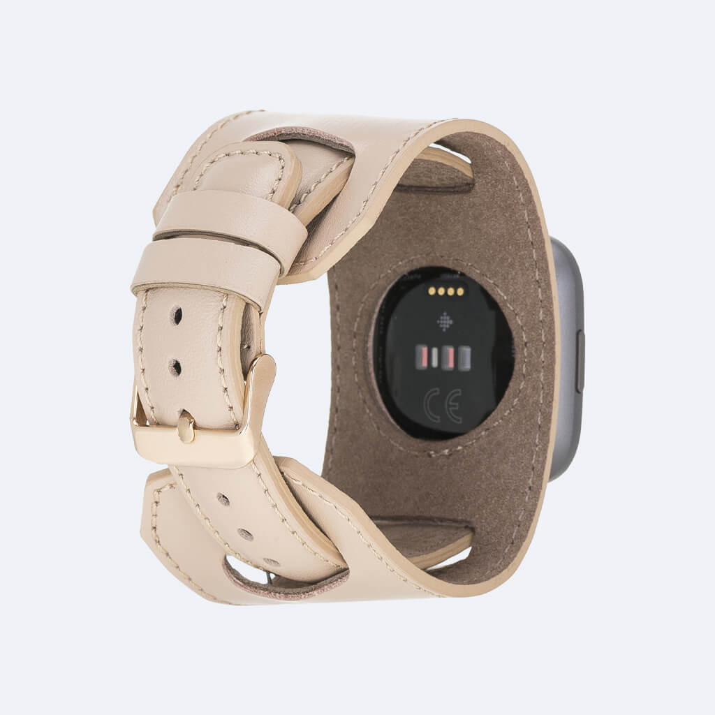 Best Cuff Leather Watch Band for Fitbit Versa 3 / 2 - Oxa 14