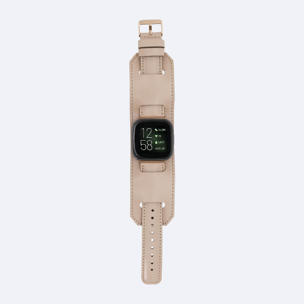 Best Cuff Leather Watch Band for Fitbit Versa 3 / 2 - Oxa 15