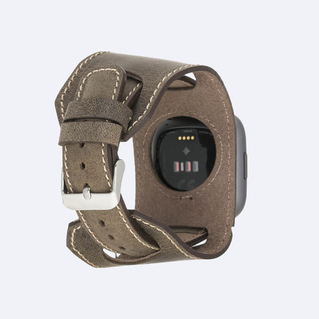 Best Cuff Leather Watch Band for Fitbit Versa 3 / 2 - Oxa 20