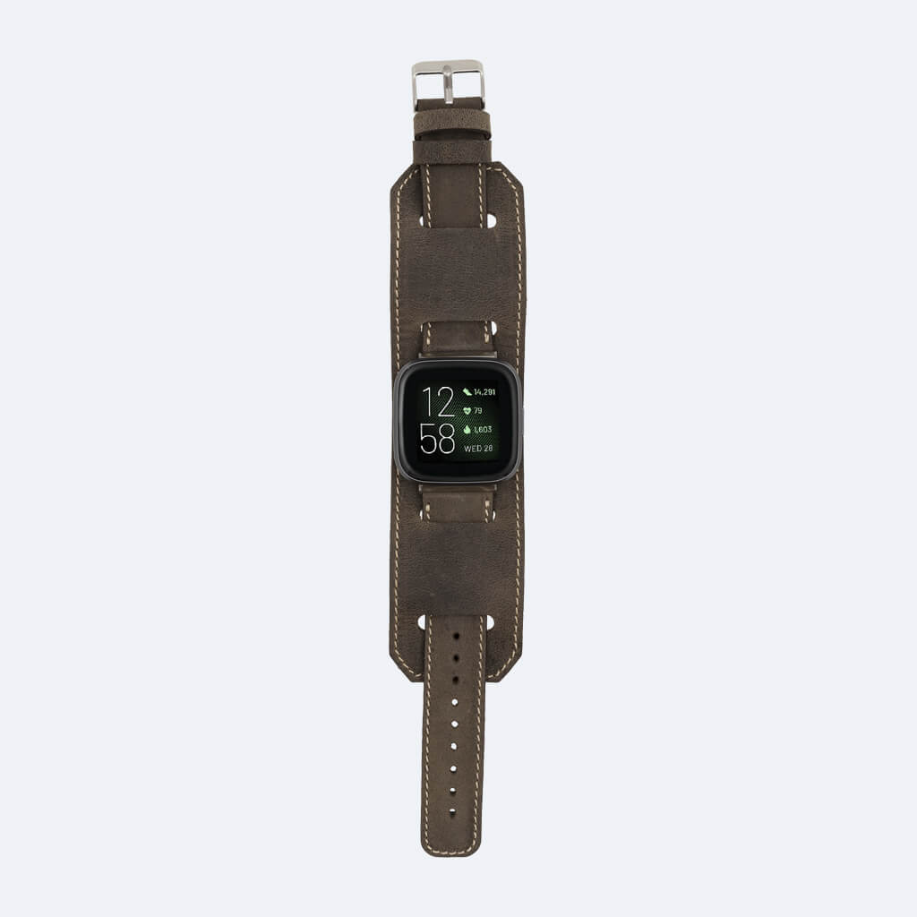 Best Cuff Leather Watch Band for Fitbit Versa 3 / 2 - Oxa 21