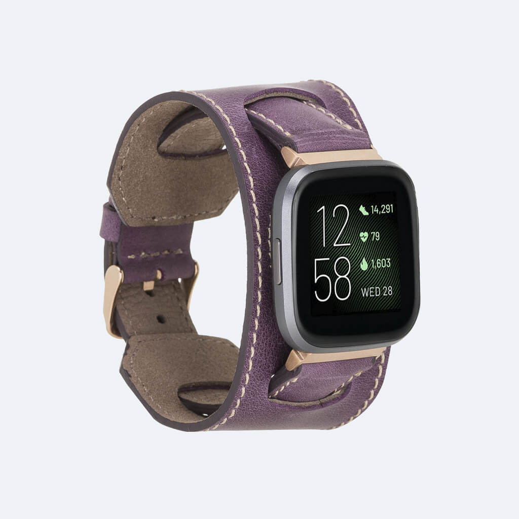 Best Cuff Leather Watch Band for Fitbit Versa 3 / 2 - Oxa 25