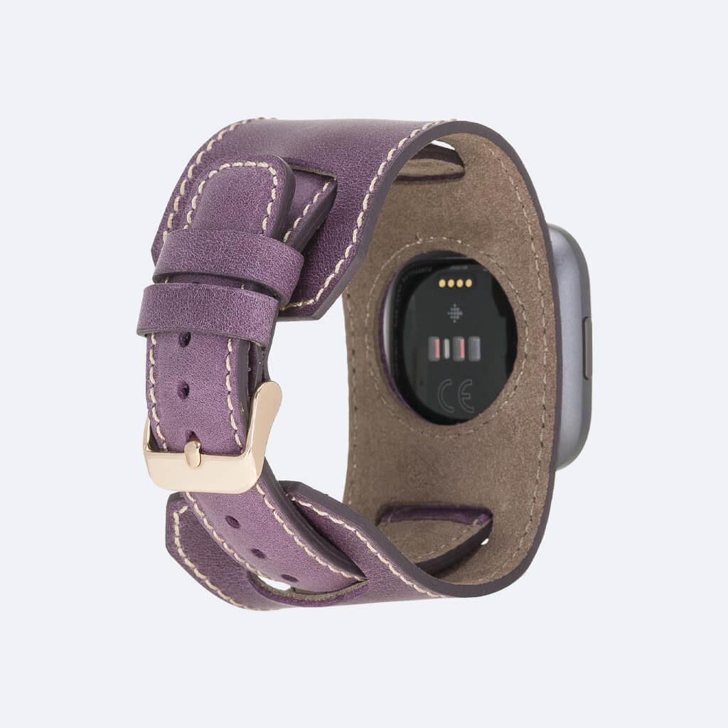 Best Cuff Leather Watch Band for Fitbit Versa 3 / 2 - Oxa 26