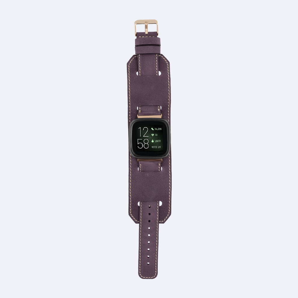 Best Cuff Leather Watch Band for Fitbit Versa 3 / 2 - Oxa 27