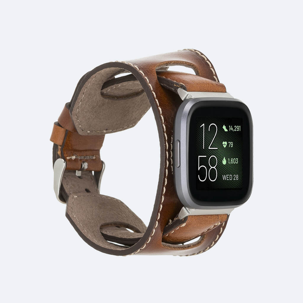 Best Cuff Leather Watch Band for Fitbit Versa 3 / 2 - Oxa 31
