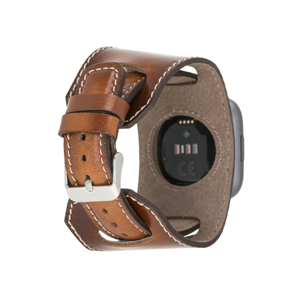 Best Cuff Leather Watch Band for Fitbit Versa 3 / 2 - Oxa 32