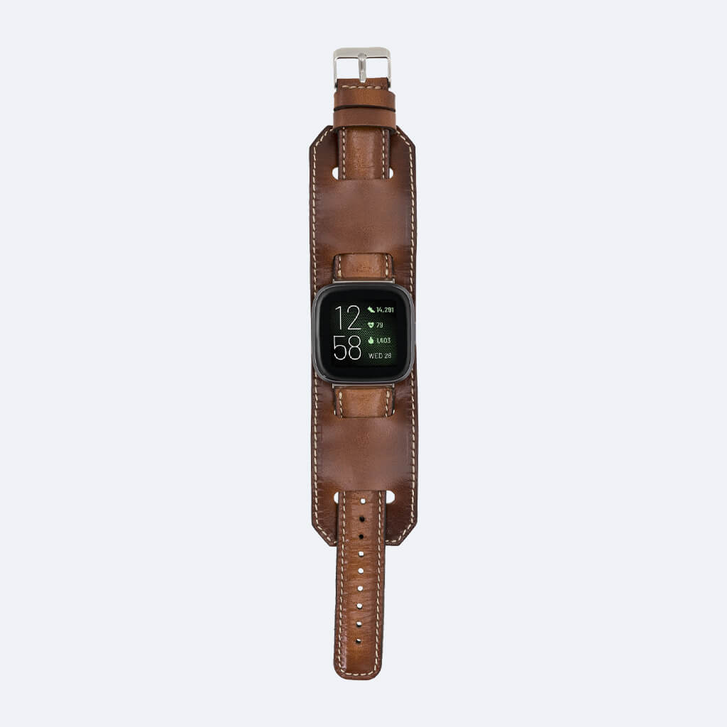 Best Cuff Leather Watch Band for Fitbit Versa 3 / 2 - Oxa 33