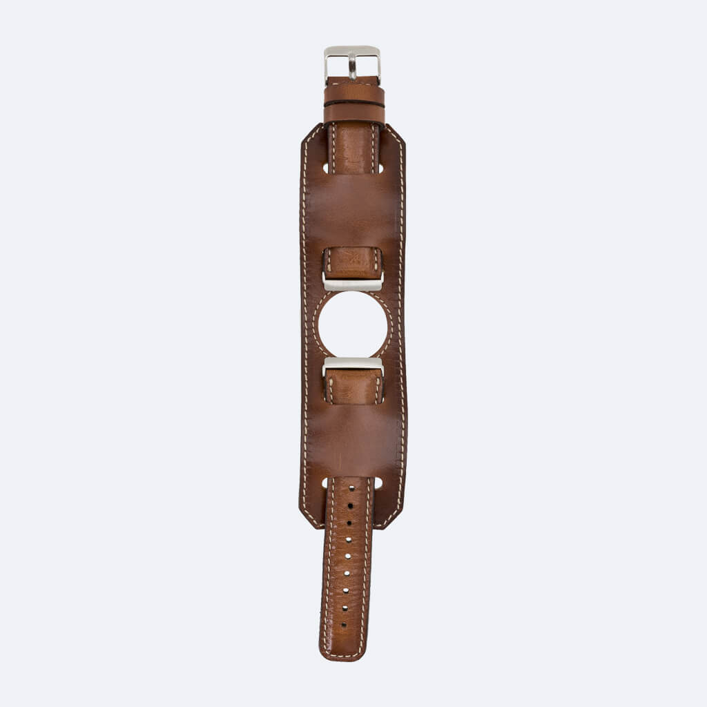 Best Cuff Leather Watch Band for Fitbit Versa 3 / 2 - Oxa 34