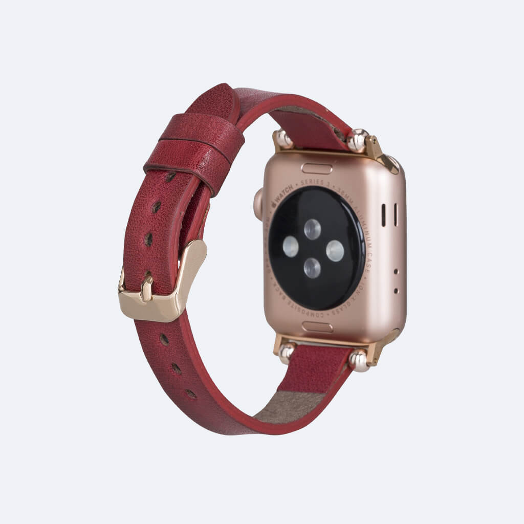 Leather Slim Apple Watch Band for Women | Oxa Leather 43