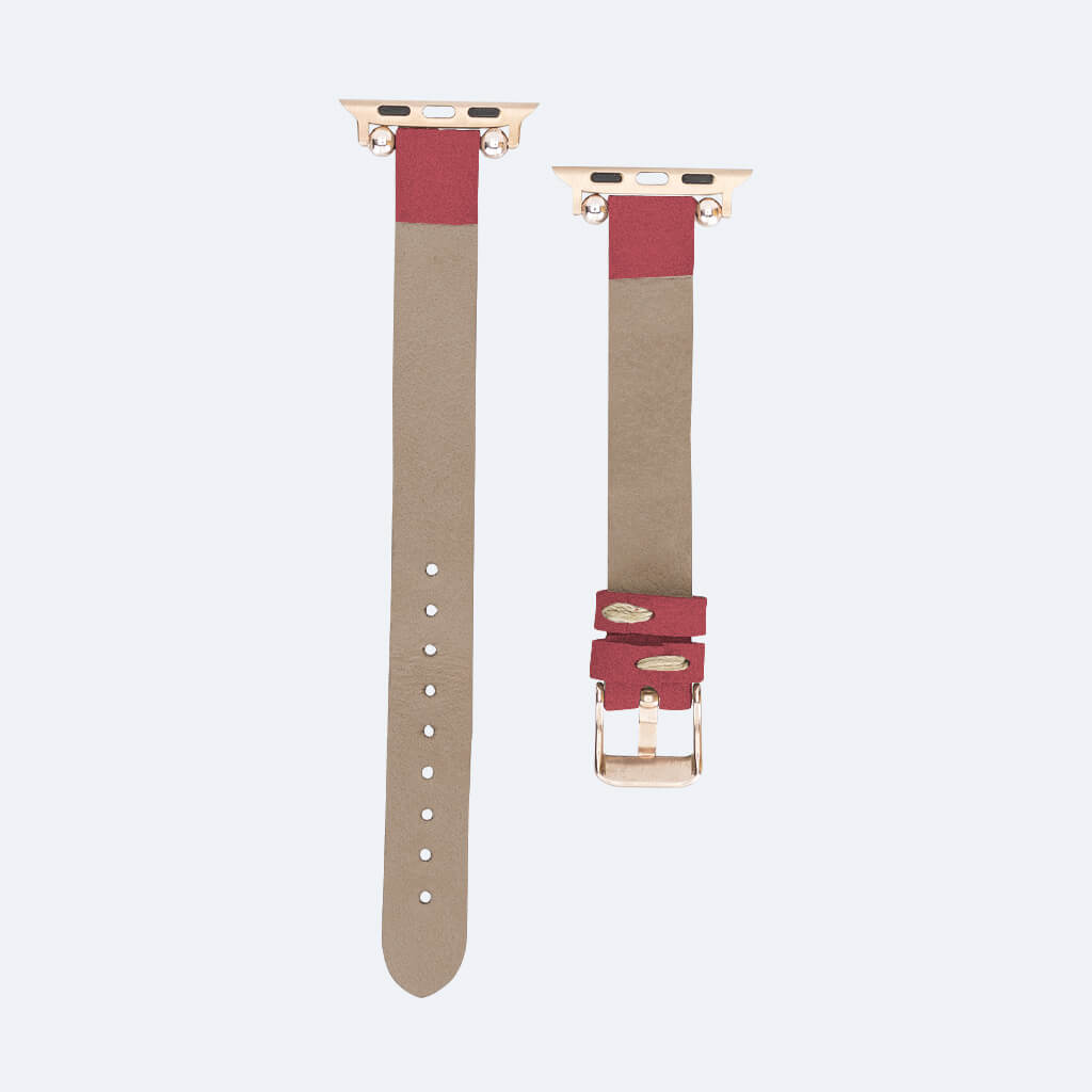 Leather Slim Apple Watch Band for Women | Oxa Leather 45
