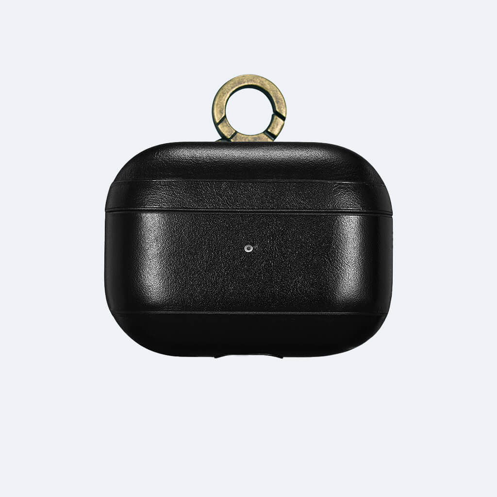 Black leather discount airpod pro case