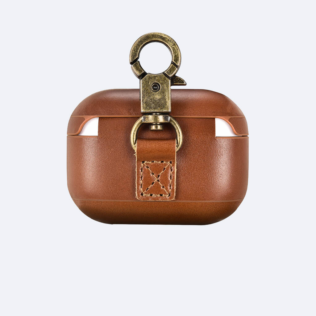 Leather Apple AirPods Pro Case with Hook - Classic 3