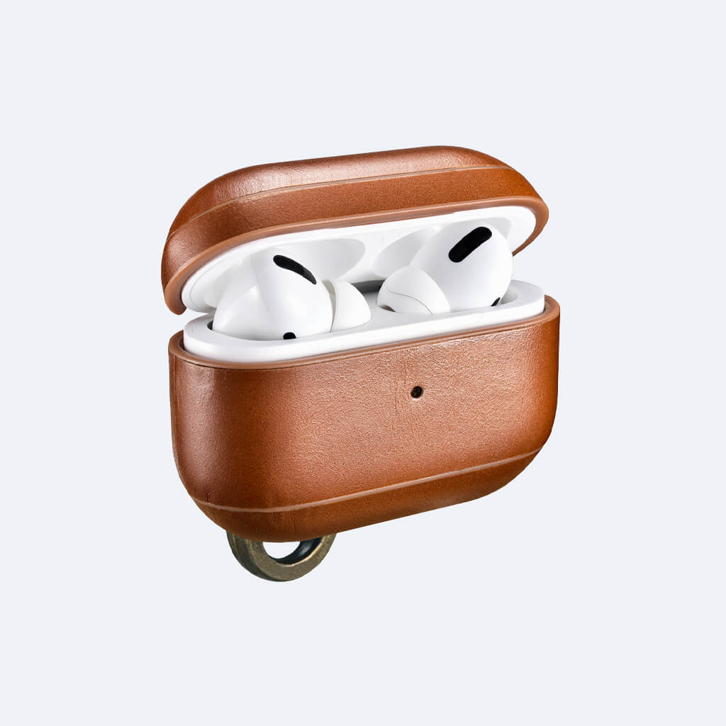 Leather Apple AirPods Pro Case with Hook - Classic 2