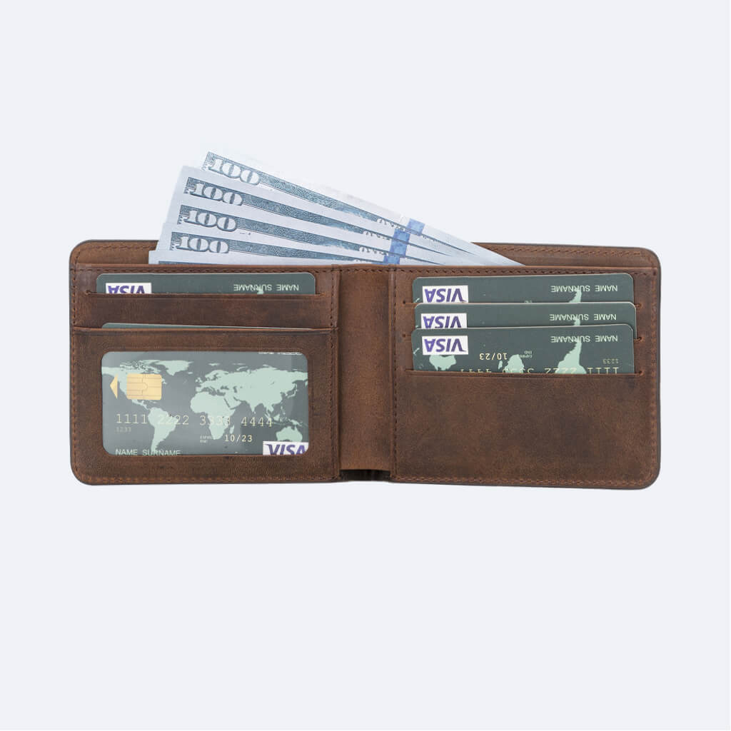Jason Bifold Leather Wallet - Oxa Leather 2