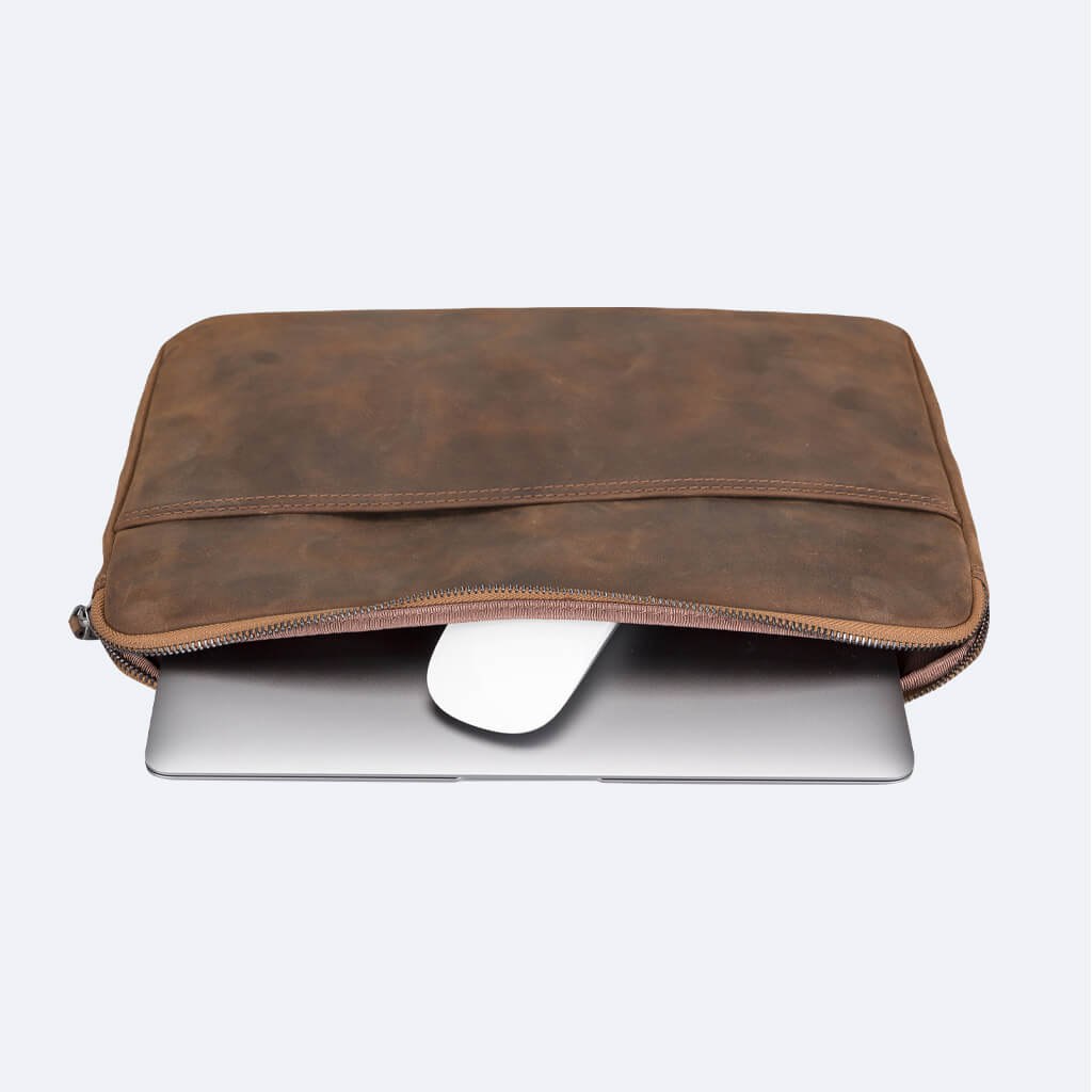Leather iPad & Laptop Bag - Classic