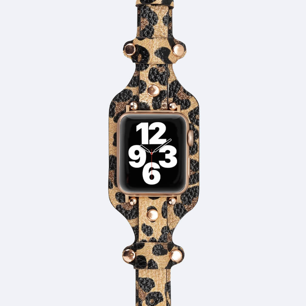 Imagine That Boutique Skinny LV Monogram Apple Watch Band Stud Large