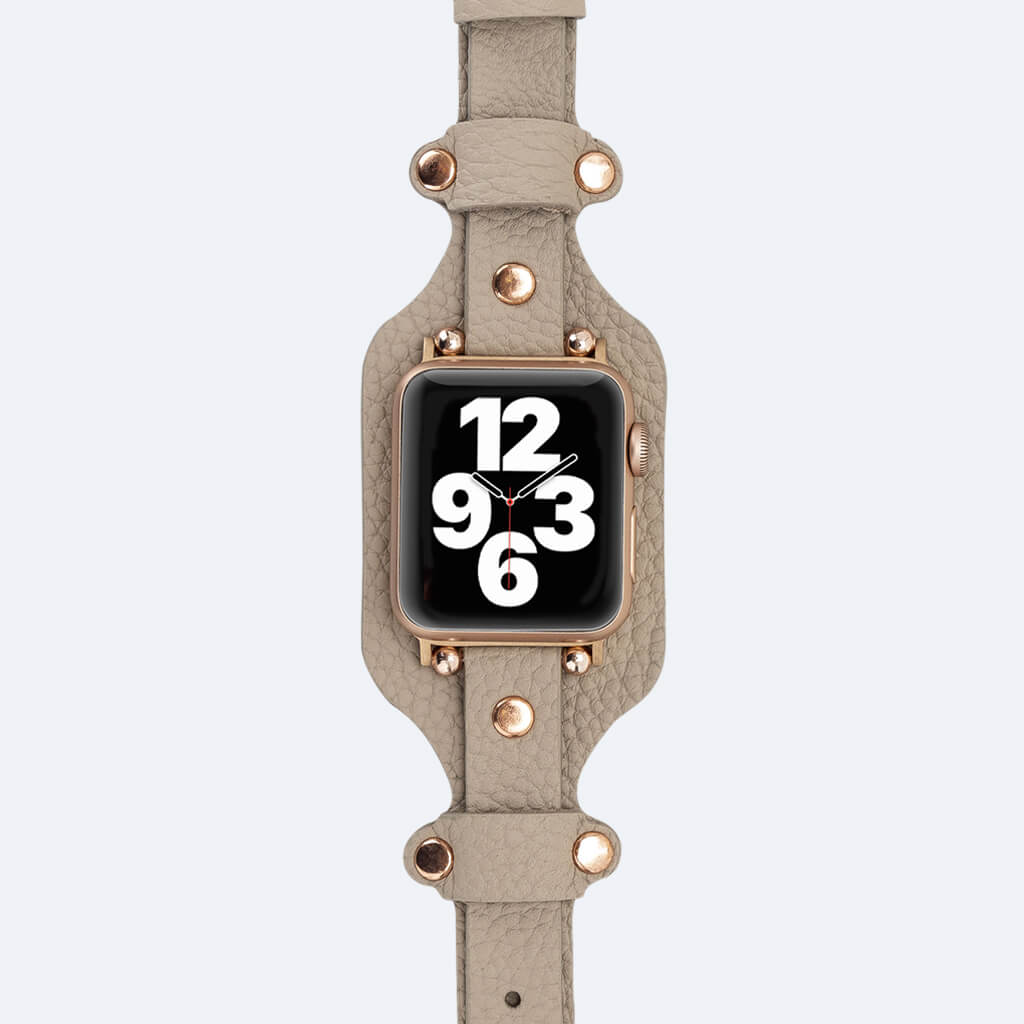 Skinny LV Monogram Apple Watch Band Stud Large