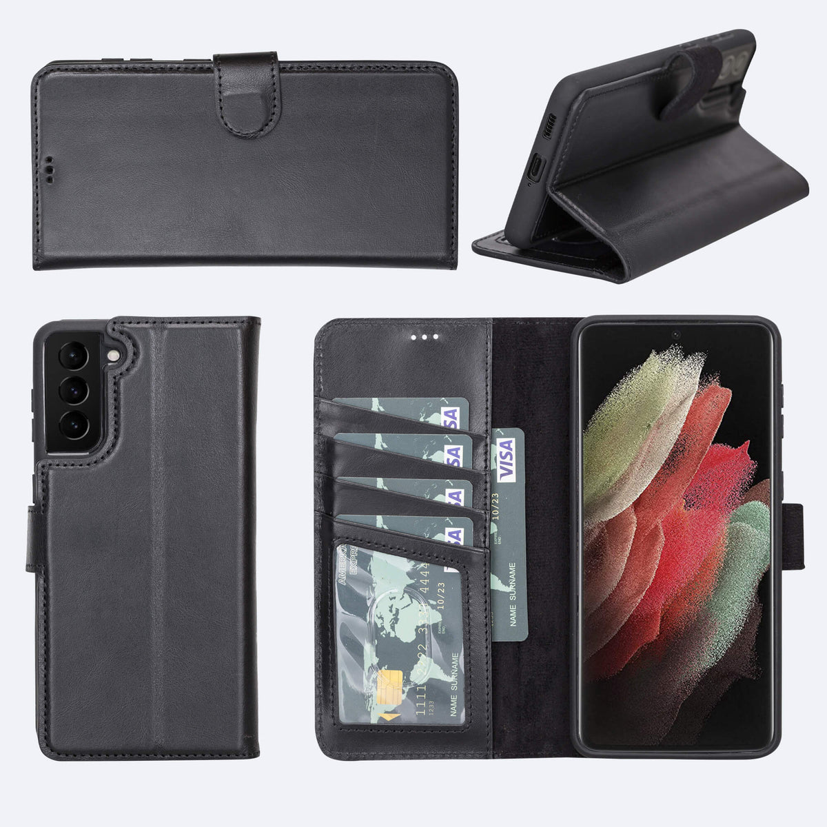 Samsung Galaxy S21 Plus Leather Wallet Case