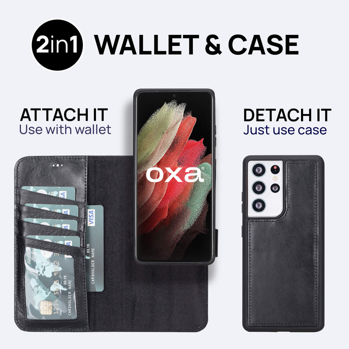 Samsung Galaxy S21 Ultra Leather Wallet Case