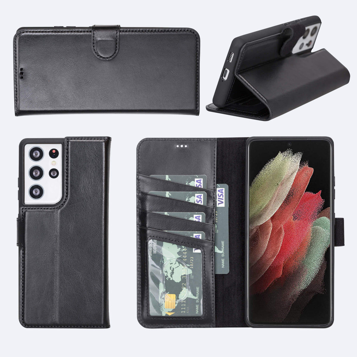 Samsung Galaxy S21 Ultra Leather Wallet Case