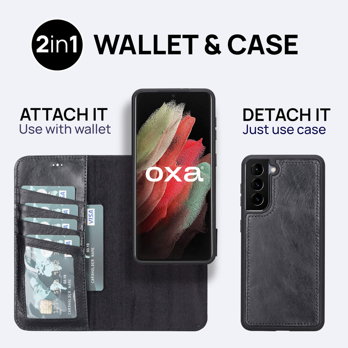 Samsung Galaxy S21 Leather Wallet Case