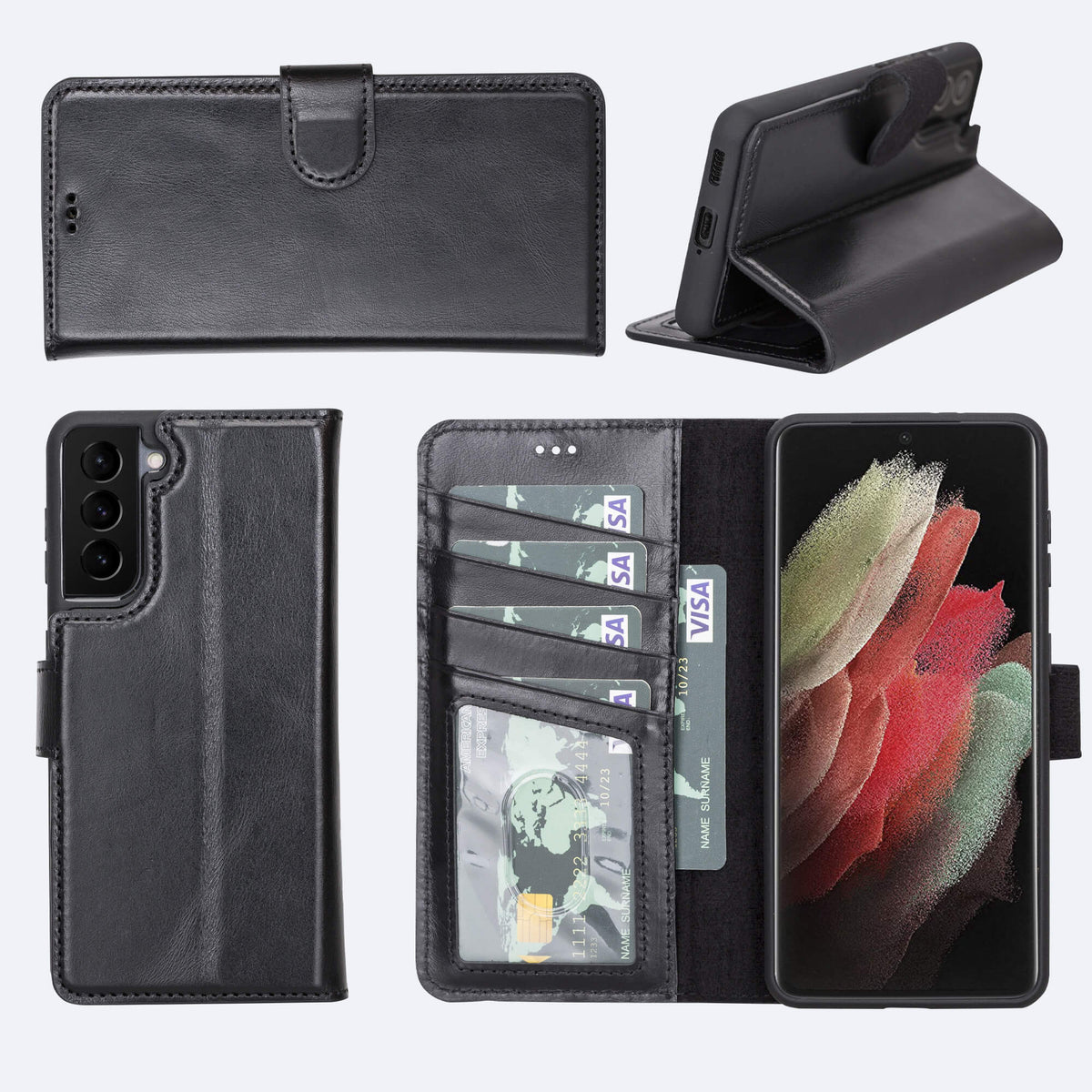 Samsung Galaxy S21 Leather Wallet Case